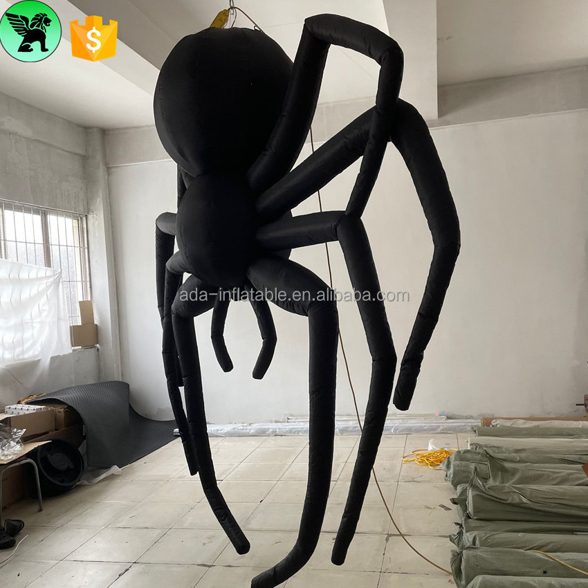 Indoor Event Decor Inflatable Model Customized 3m Purple Hanging Spider Inflatable For Club Halloween Party A8622