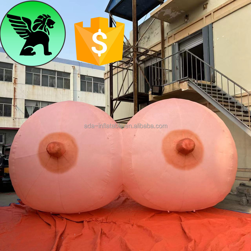 3m High Festival Giant Inflatable Breast Customized Event Party Inflatable Decoration For Club Holiday A9141