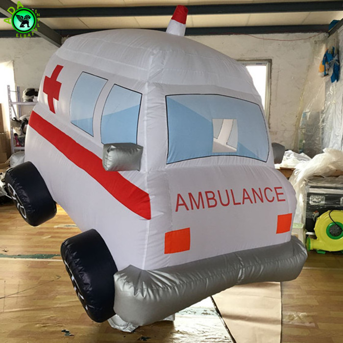 2m high realistic car model costume inflatable ambulance costume for event ST773