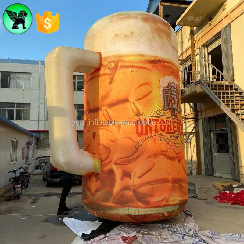 13ft High Inflatable Beer Mug Customized Giant Beer Mug Inflatable For Sale A7034