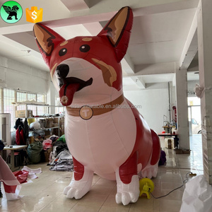 Festival Promotional Inflatable Mascot Replica Customized Giant Dog Inflatable Mascot Cartoon For Event A10096