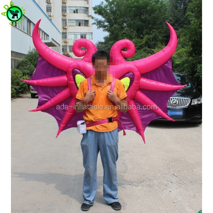 Custom design heart model inflatable bat wing halloween costumes ST900