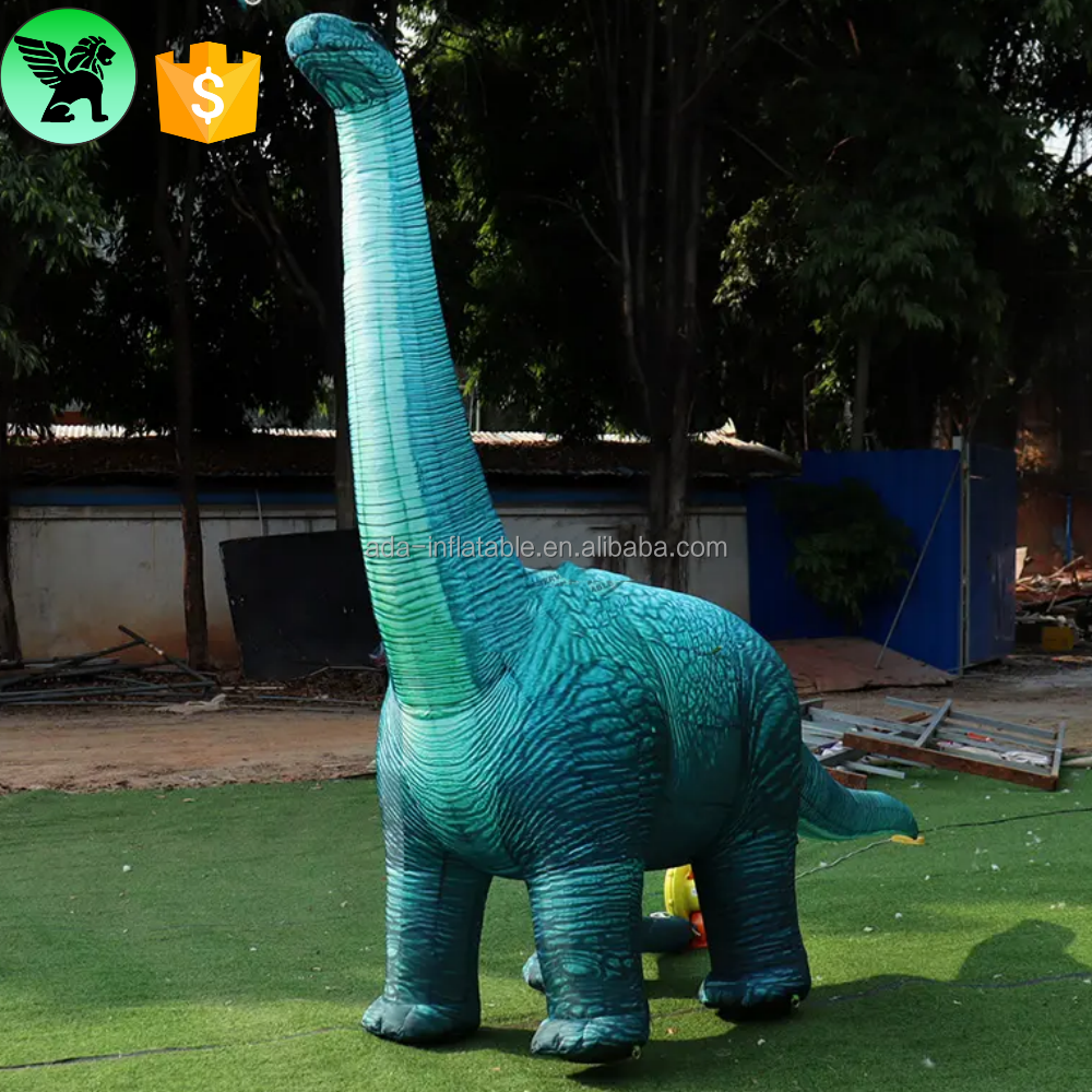 Decoration Brachiosaurus Inflatable  Animal Replica Customized 10m Giant Cartoon Inflatable Dinosaur For Exhibition A10639