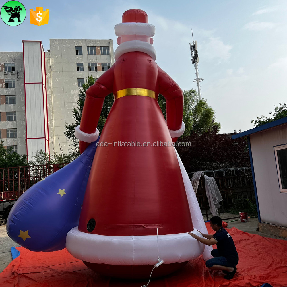 5.5m Giant Advertising Santa Claus Inflatable Decoration Customized Festival Event Inflatable Santa Claus For Holiday A9707