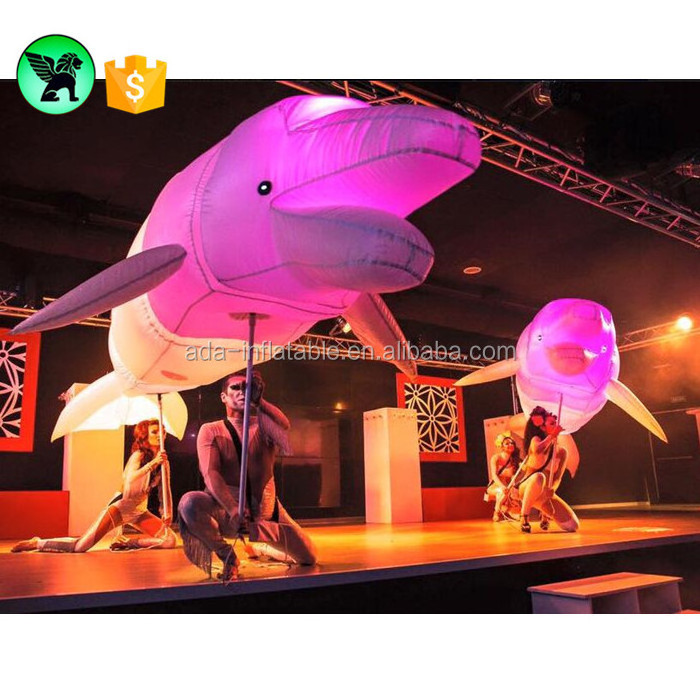 Festival Event Decoration Inflatable Dolphin Parade Costume Walking Inflatable For Performance A1249