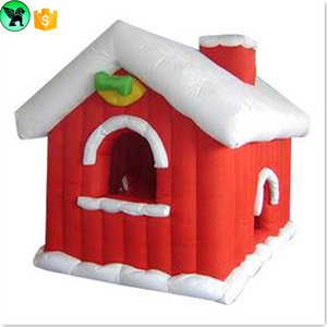 Christmas decorating Inflatable Santa's Grotto / inflatable santa claus house ST79