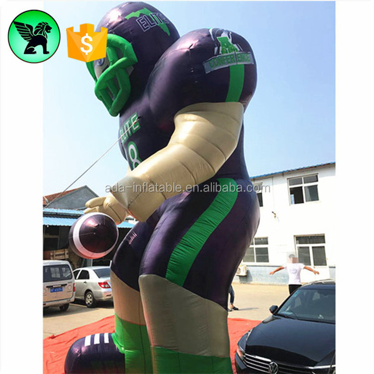 5m Football Player Inflatable Customized Giant Inflatable Football Player For Promotional A6007