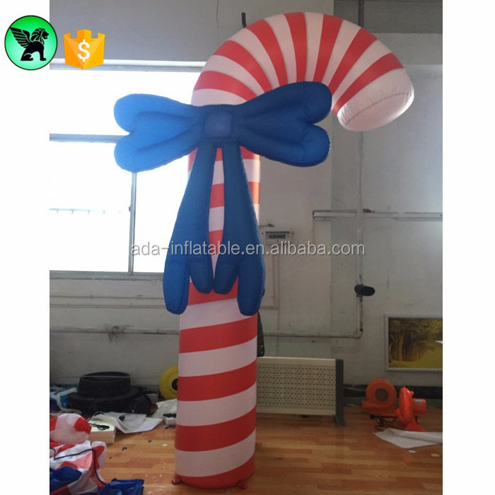 Giant Inflatable Christmas Model Crutch , Christmas Decoration Inflatable Candy Cane , Inflatable Walking Stick ST123