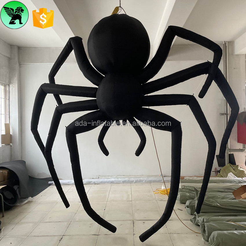 Indoor Event Decor Inflatable Model Customized 3m Purple Hanging Spider Inflatable For Club Halloween Party A8622