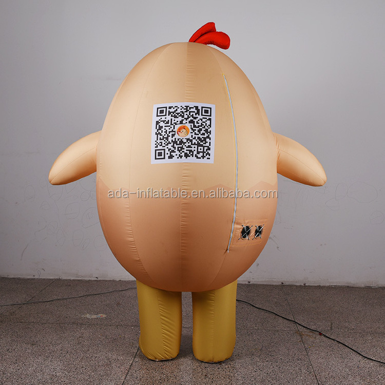 Advertising event decoration walking costume inflatable egg chicken for parade ST1374