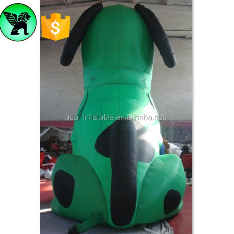 4m Green Inflatable Dalmatian Customized Giant Dalmatian Dog Inflatable For Festival Advertising A6321