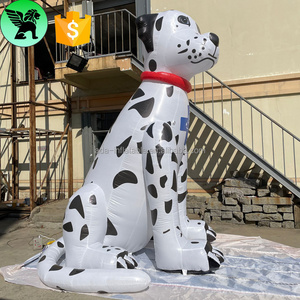 4m Advertising Dalmatians Inflatable Animal Customized 13ft High Cute Event Inflatable Dog With Cross A8903