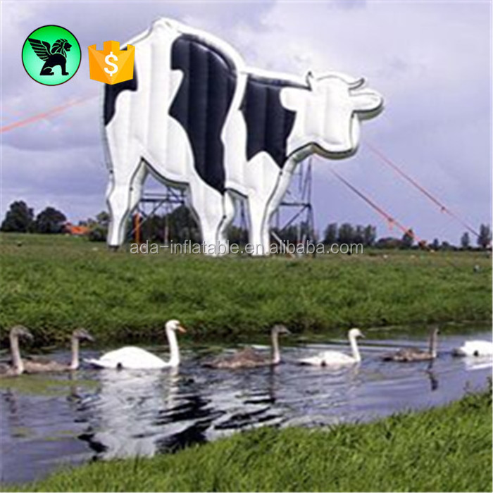 Pasture advertising decoration giant inflatable milk cow model for sale ST597