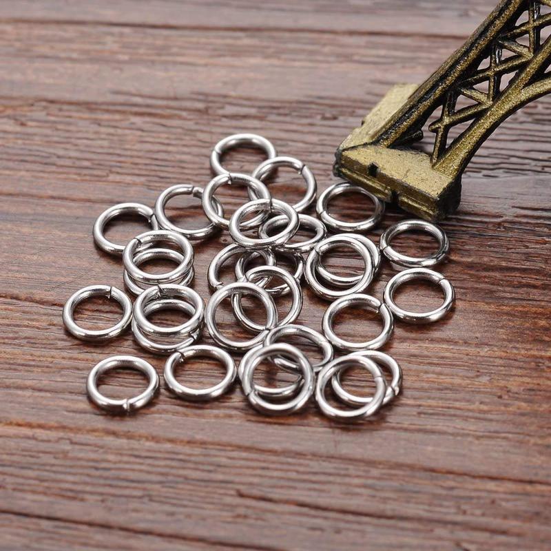 Stainless Steel Jump Rings Round Split Rings Wire Close Unsoldered Ring for Jewelry Making