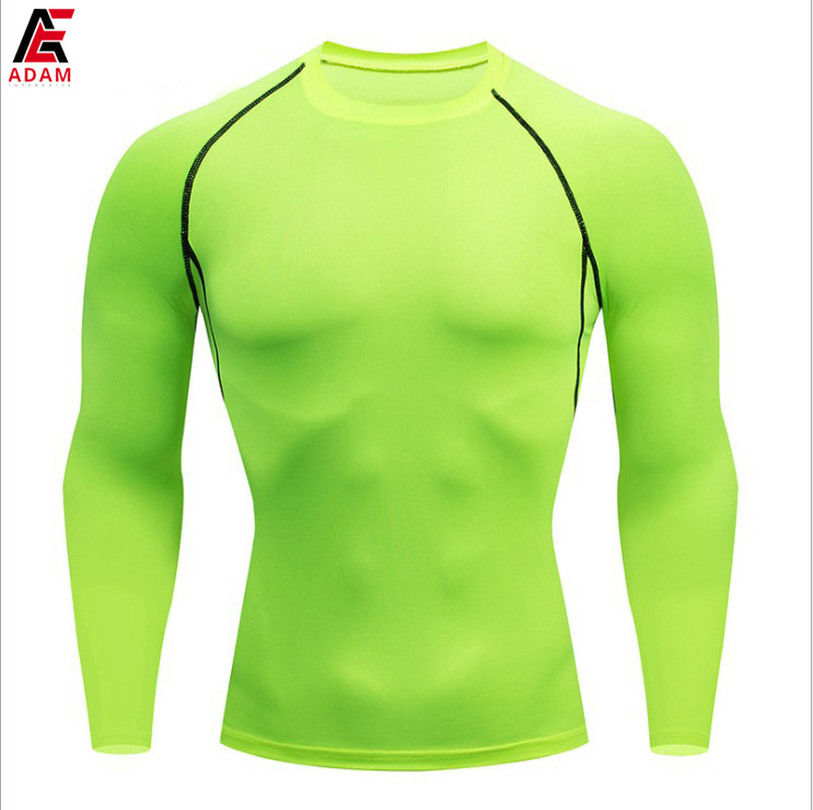 Custom Printed UV Protection Quick Dry Compression Men UPF 50+ Long Sleeve Rash Guard Water Surf Swimming Shirts