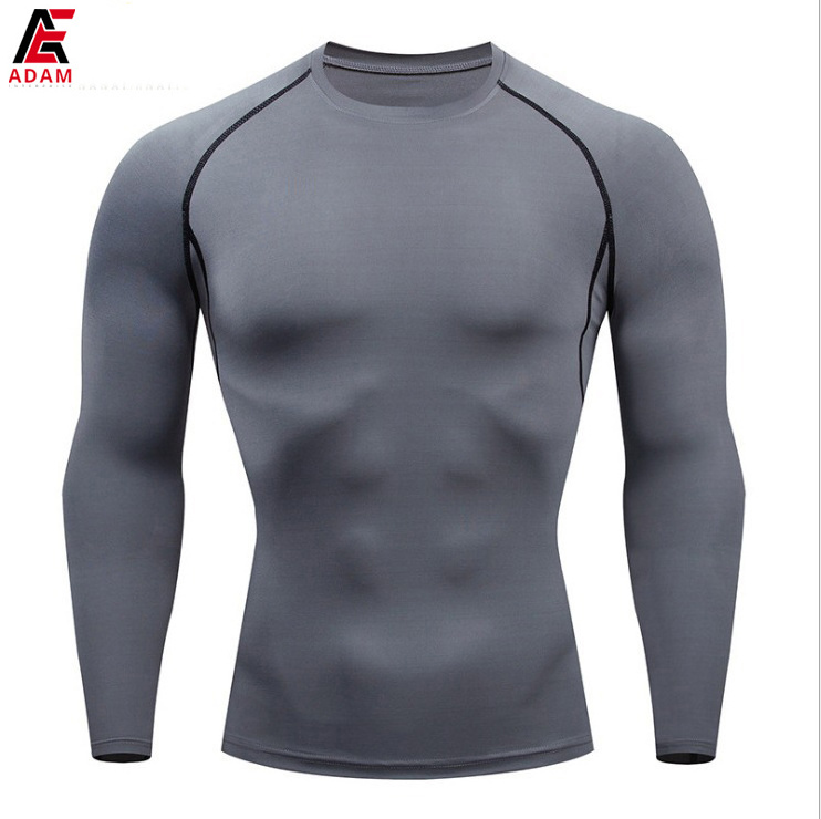 Custom Printed UV Protection Quick Dry Compression Men UPF 50+ Long Sleeve Rash Guard Water Surf Swimming Shirts