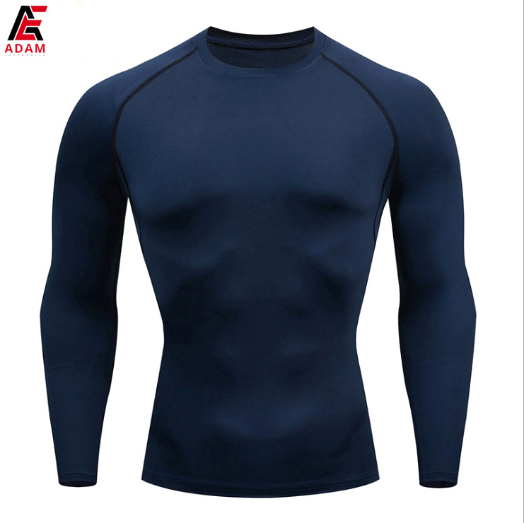 Custom Printed UV Protection Quick Dry Compression Men UPF 50+ Long Sleeve Rash Guard Water Surf Swimming Shirts