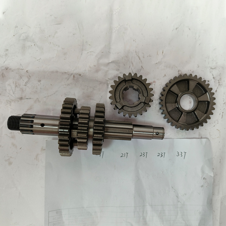 gear box Motorcycle transmission engines parts main and counter shaft for QM200GY