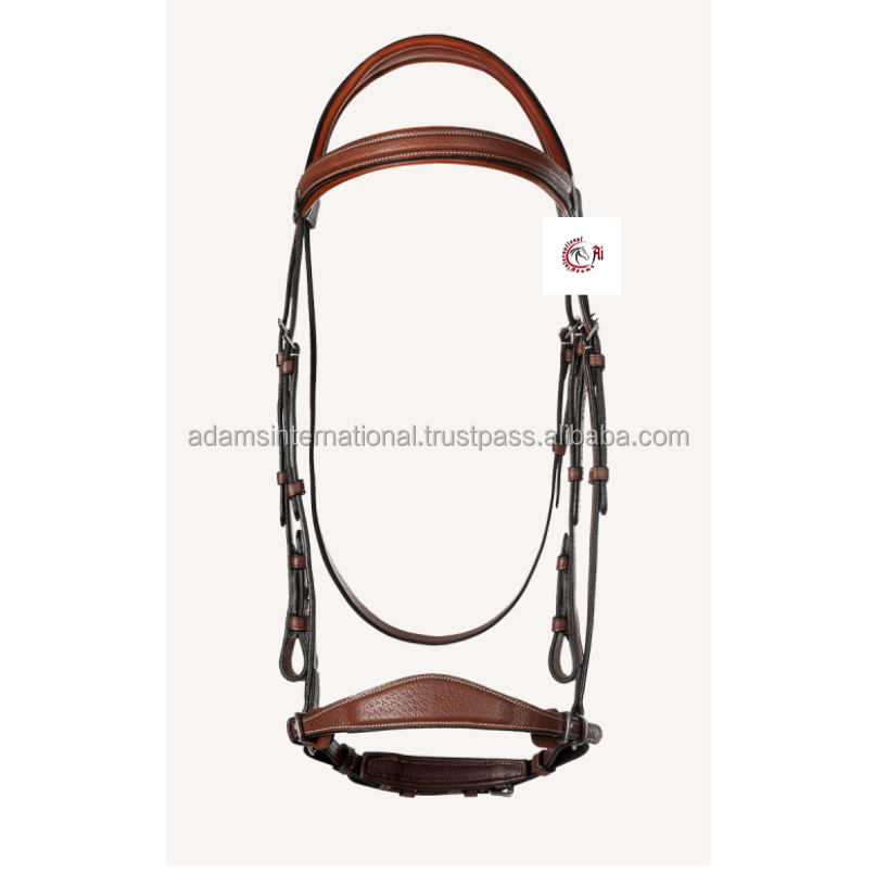 Best Quality Equine Bling English Leather Horse Bridle Crystal Brow band Saddle Horse Riding Harness wholesaler