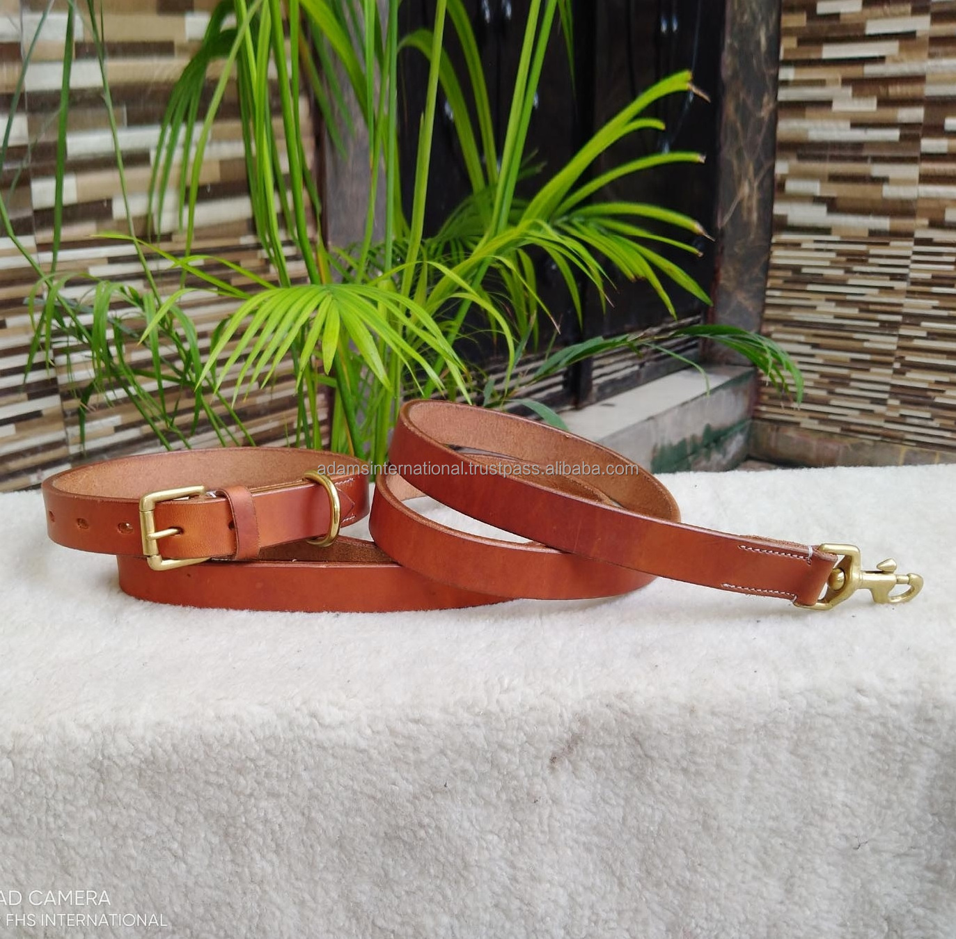 Leather Dog Collars and Leashes of the Highest Quality Strong Cow Harness Leather of Oily Full Grain mm thick