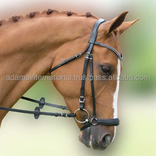 Best  Quality Leather Horse Side Pull Bitless Bridle  With Comfortable Headpiece And Noseband  wholesaler manufacturer