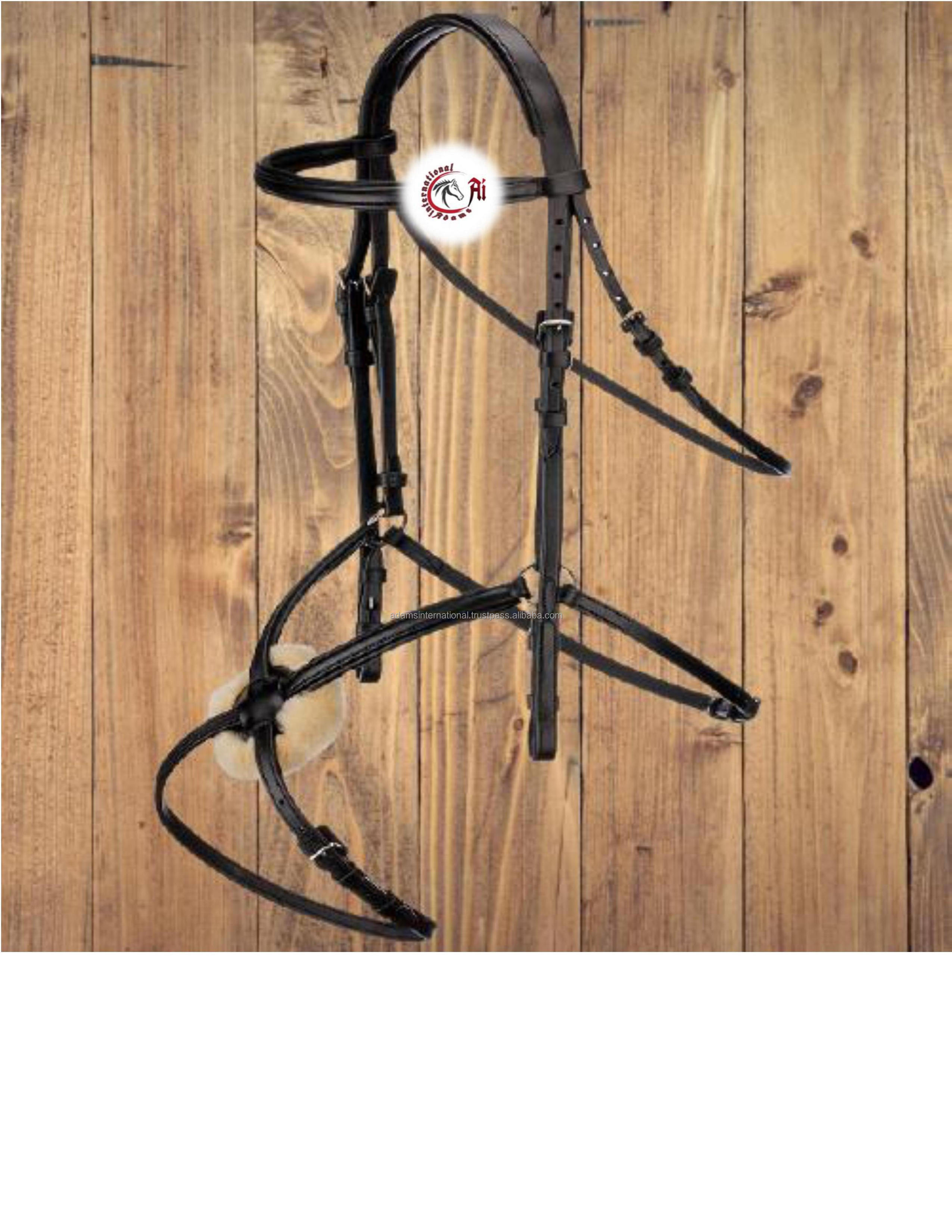 Best  Quality Leather Horse Side Pull Bitless Bridle  With Comfortable Headpiece And Noseband  wholesaler manufacturer