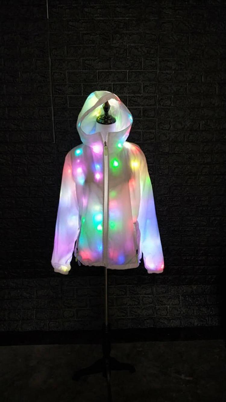 High-Quality Hotsell Halloween Led Luminous Cosplay Costume Adult Dj Light Up Nightclub Costume