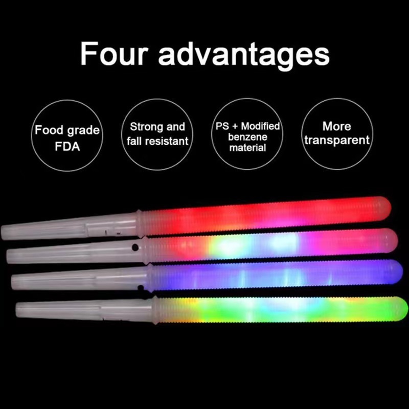 LED Light Stick Colorful Marshmallow Glow Sticks Led Cotton Candy Cones Colorful Flashing Marshmallow Stick Party Favors Supply