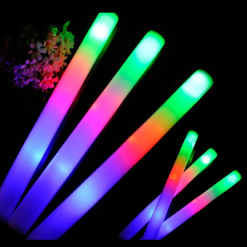 Dasheng Hot sales Custom Wholesale OEM Multi Color Flashing Foam LED Light Baton Sticks Led Foam Glow Stick