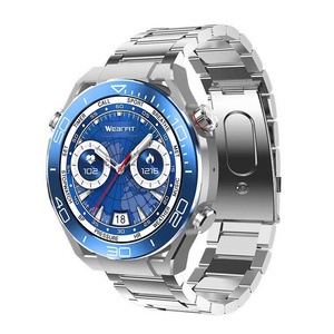 Men's Luxury Watch Stainless Steel Straps Voice Assistant HW5 Max Smart Watch NFC Montre Connected Watch 2023