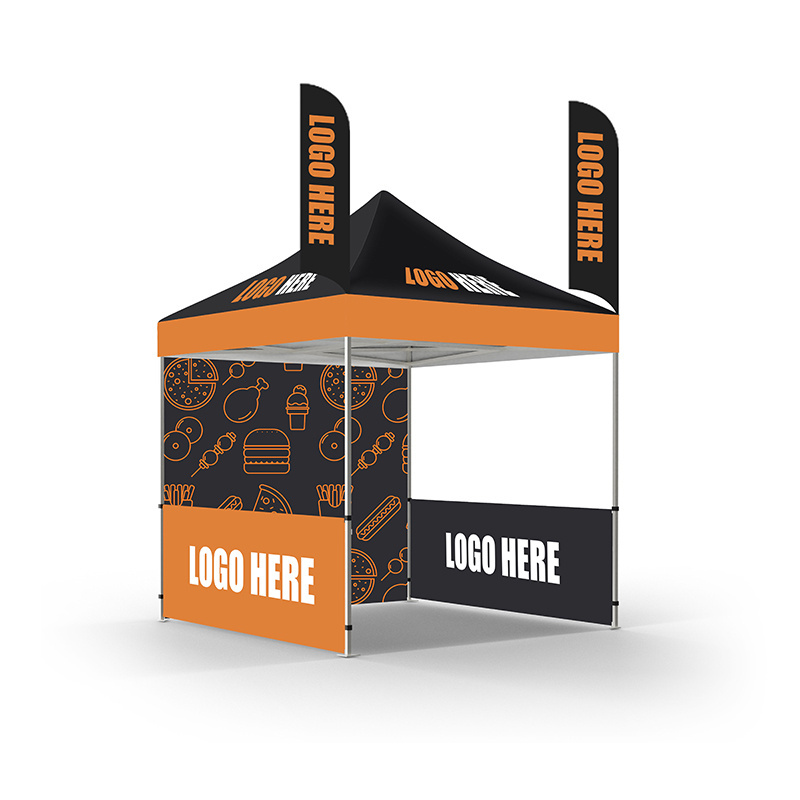 Custom hotet 10X20 Advertising Aluminum Waterproof Folding Gazebo Event Stretch Outdoor Pop Up Canopy Food Event Trade Show Tent