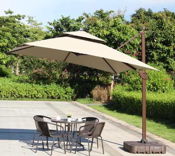 Garden umbrellas Large Cantilever square umbrella Parasol 2.5m cheap Patio sun Parasol Umbrella & bases