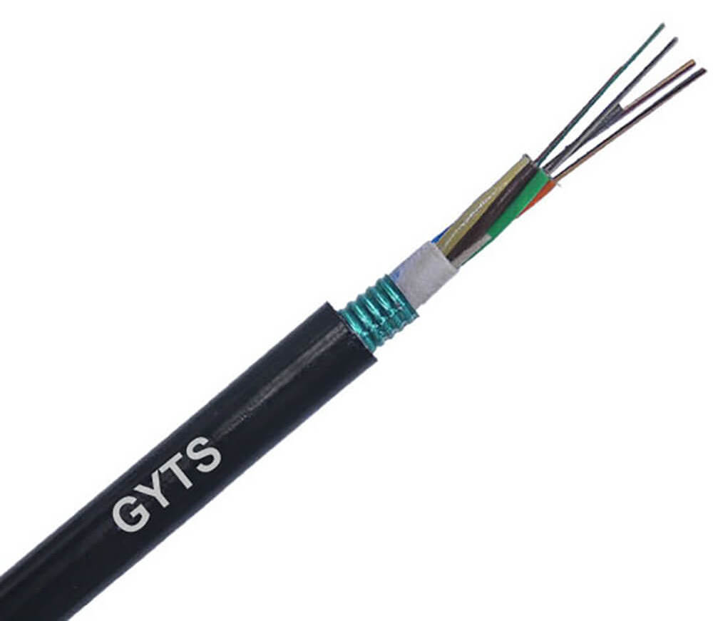 Factory 24 core GYTS Outdoor g657a2 direct buried armored Fiber Optic Cable