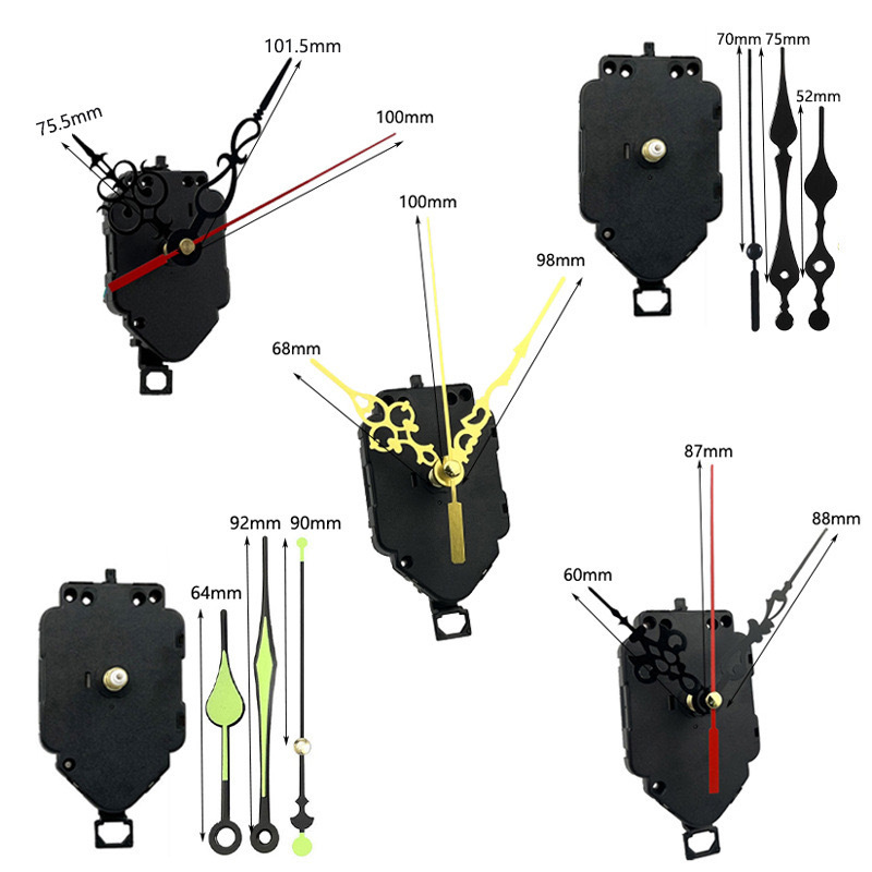 DIY Pendulum Clock Set Pendulum Swieep Clock Mechanism With Different Hand