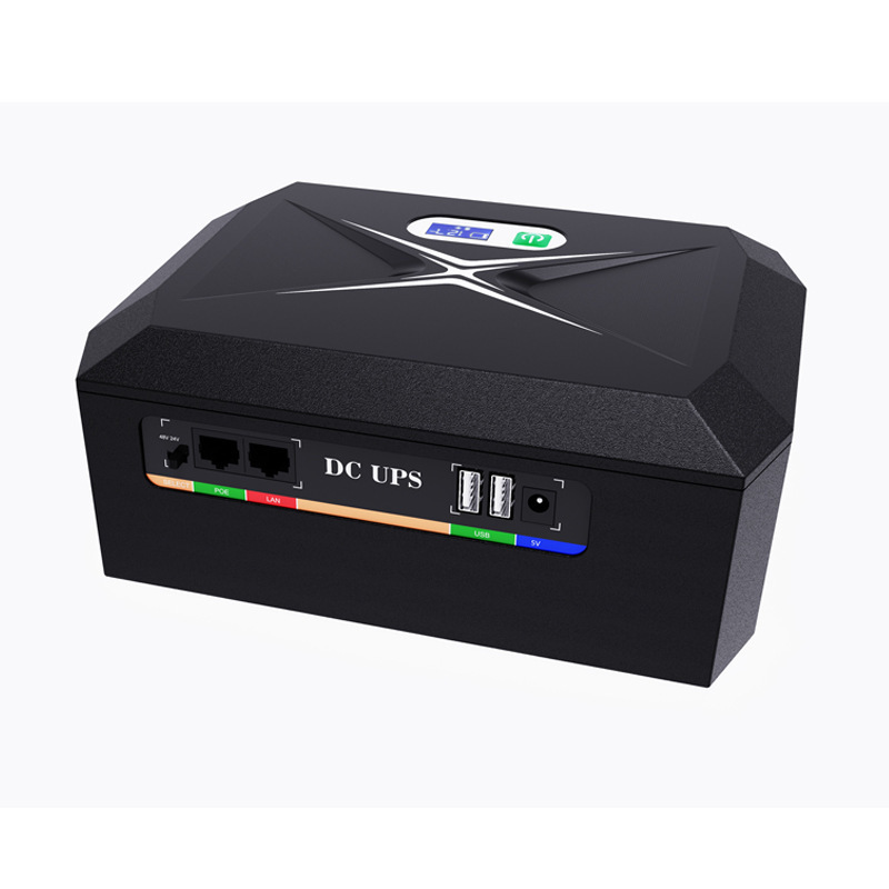 Mini UPS for wifi routher with DC 5V 12V UPS DC15V 24V 48V optional 60W 100W 120W 48000mah with POE Uninterruptible power supply