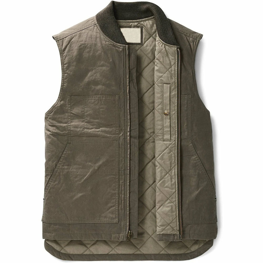 2024 Hot Sale Work Vest High Visible Pocket  new style men s sleeveless winter vest with printed utility black work vest