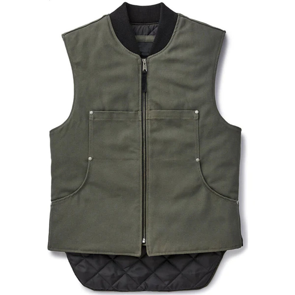 2024 Hot Sale Work Vest High Visible Pocket  new style men s sleeveless winter vest with printed utility black work vest