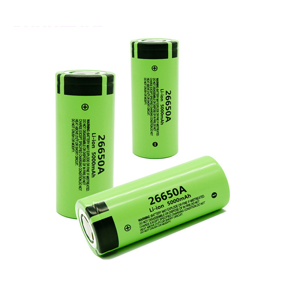 High Capacity Flashlight Power Bank  26650-50A Rechargeable  Li-ion Batteries  Lithium 3.7V   5000Mah 26650 Battery