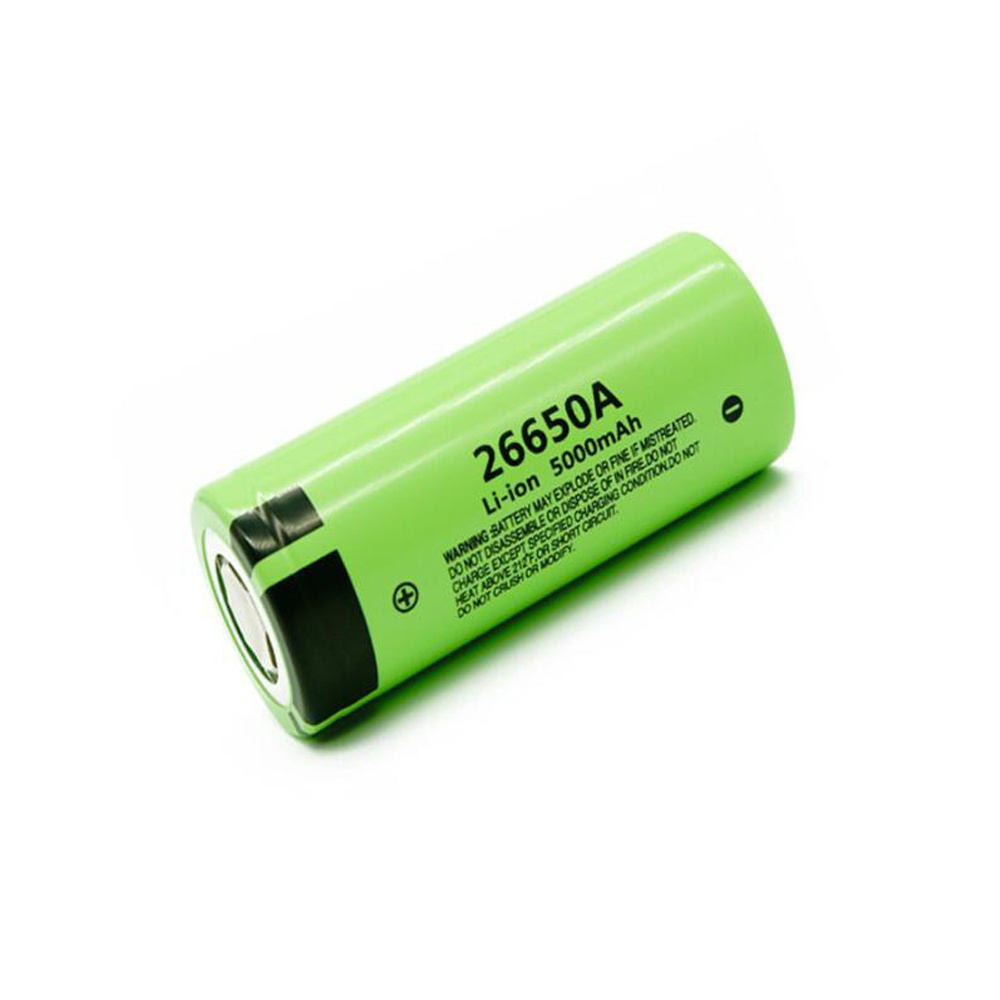 High Capacity Flashlight Power Bank  26650-50A Rechargeable  Li-ion Batteries  Lithium 3.7V   5000Mah 26650 Battery