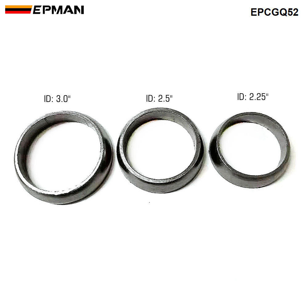 ADDCO - Exhaust Muffler Donut Gasket Graphite Ring Exhaust Gasket Joint Sealer For Downpipe to Catback Donut Flange EPCGQ52