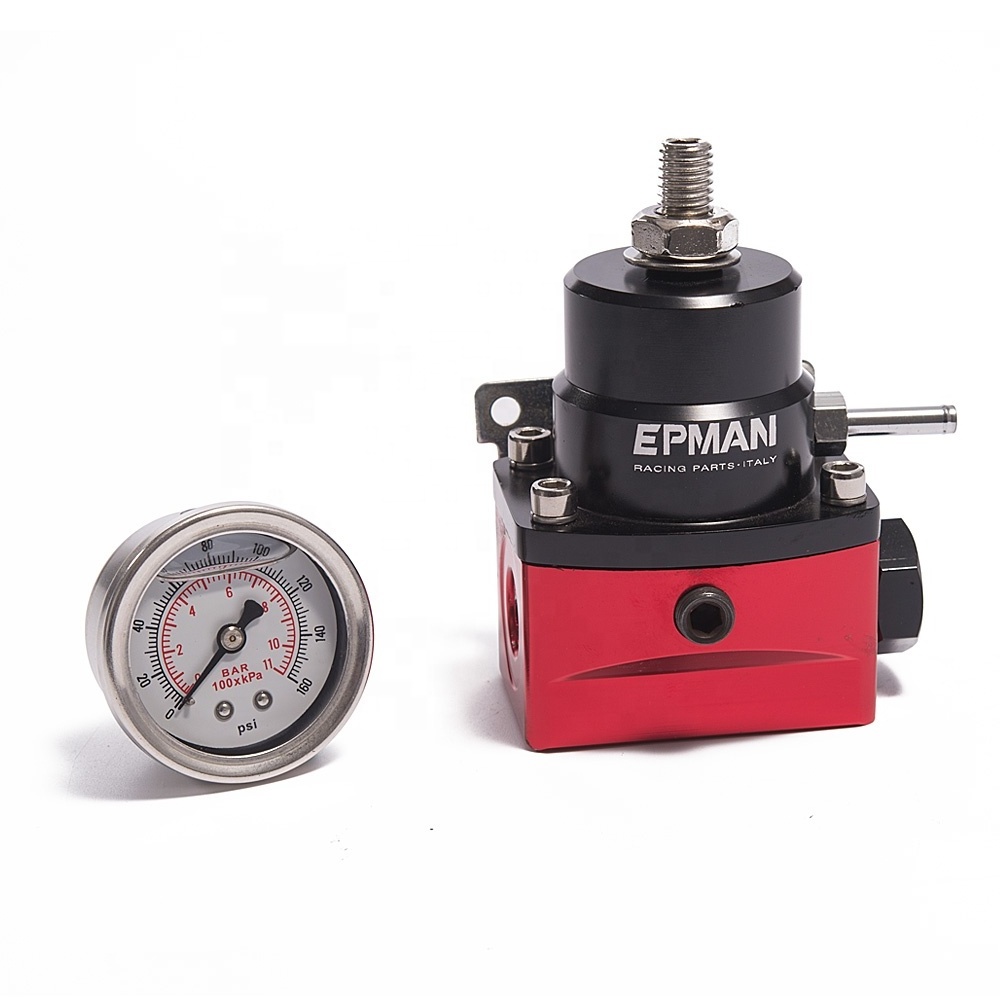 EPMAN -Racing Car Fuel Pressure Regulator + PSI Oil Gauge For Honda CIVIC EG EK 92-00 Toyota Supra JZA80 SUZUKI SX4 EP-7MGT-ZTGA