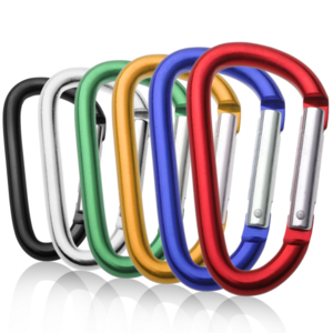 Lightweight Heavy Duty Carabiner Clips Aluminium Wiregate Caribeaners for Hammocks Camping Key Chains Outdoor and Gym etc Hiki