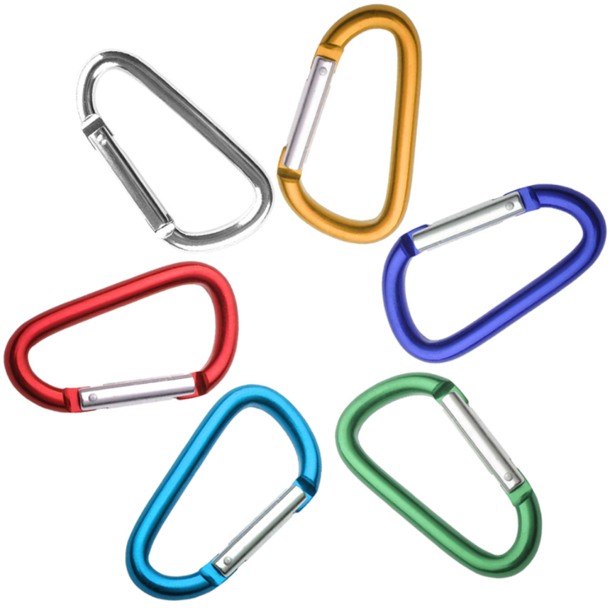 Lightweight Heavy Duty Carabiner Clips Aluminium Wiregate Caribeaners for Hammocks Camping Key Chains Outdoor and Gym etc Hiki