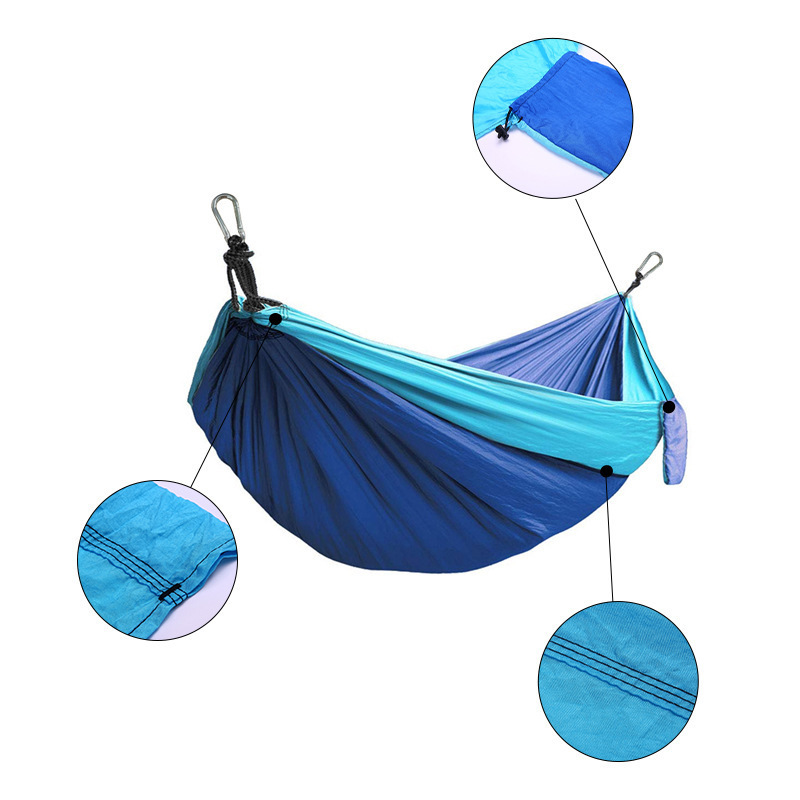 Outdoor Portable Parachute Nylon Camping Hammok/Hamock/Hamak/Hammock With Tree Straps