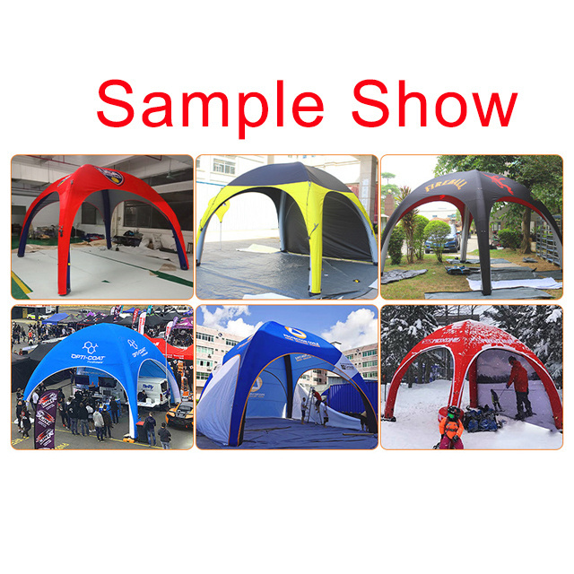 Customized Designs Advertising inflatable Durable air tight TPU dome tent for show and event