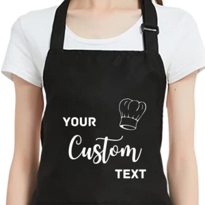 custom barber logo beauty hairdresser cutting salon apron