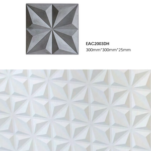 Flower Pattern Concrete Wall Tile for Indoor Decor