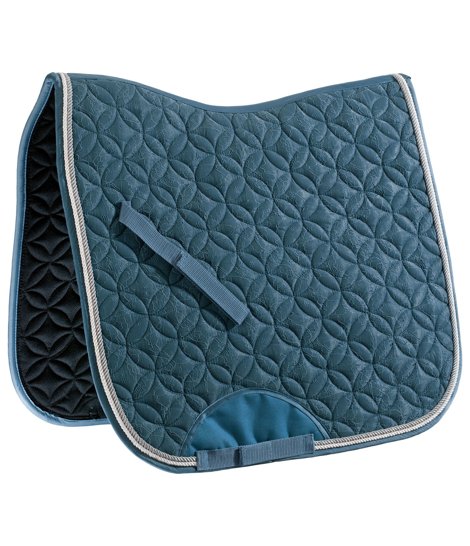 Custom equestrian riding non-slip breathable dressage jumping white horse saddle cotton pad silicon filled