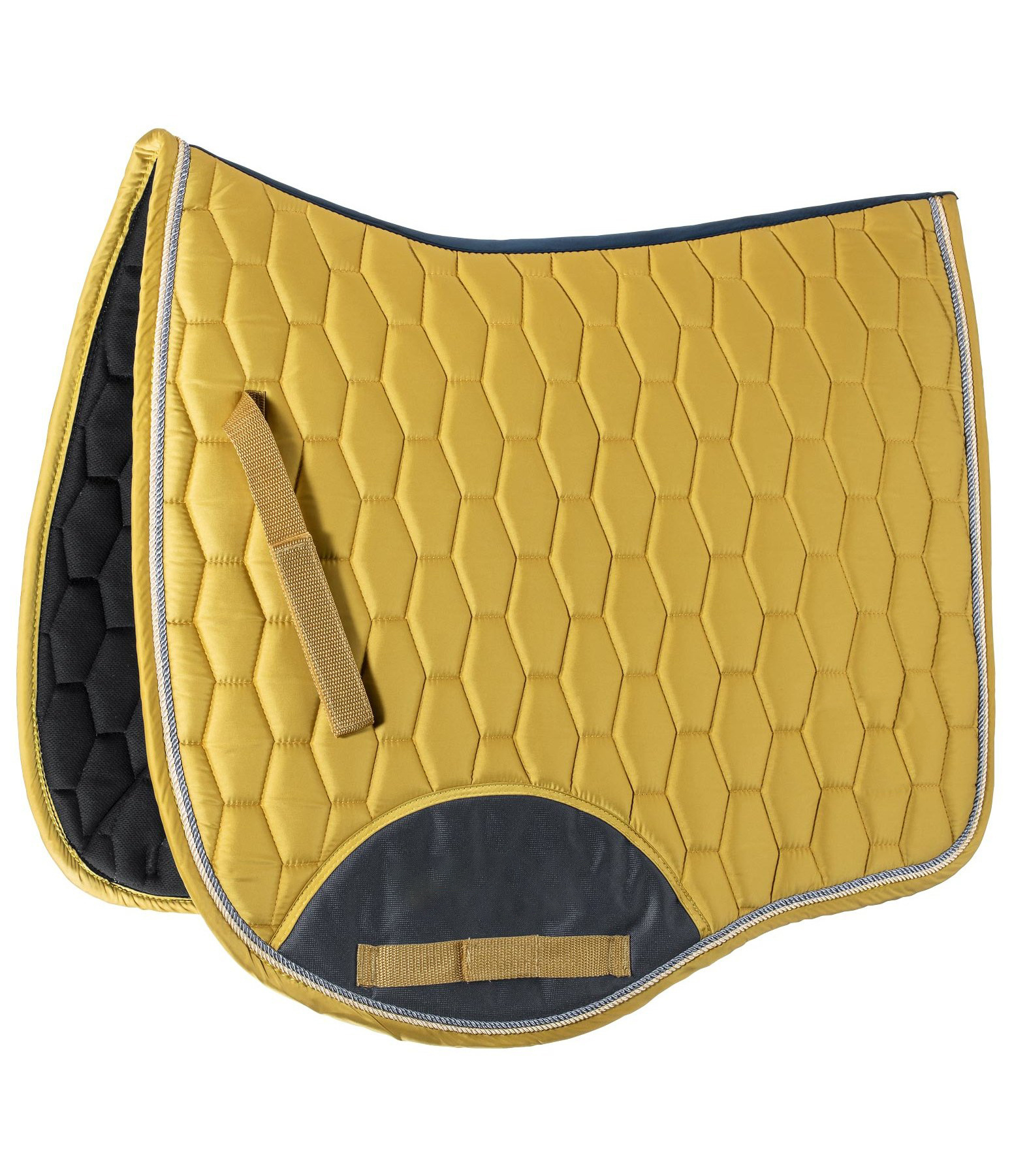 Custom equestrian riding non-slip breathable dressage jumping white horse saddle cotton pad silicon filled