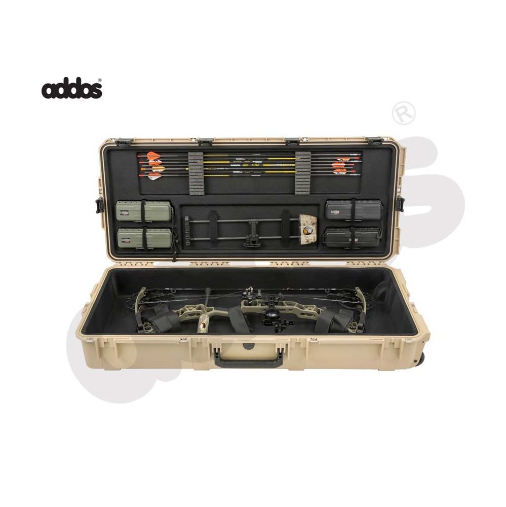 GLARY compound archery bow case box for sale hard shell waterproof tactical gun case box durable recurve bow and arrow case